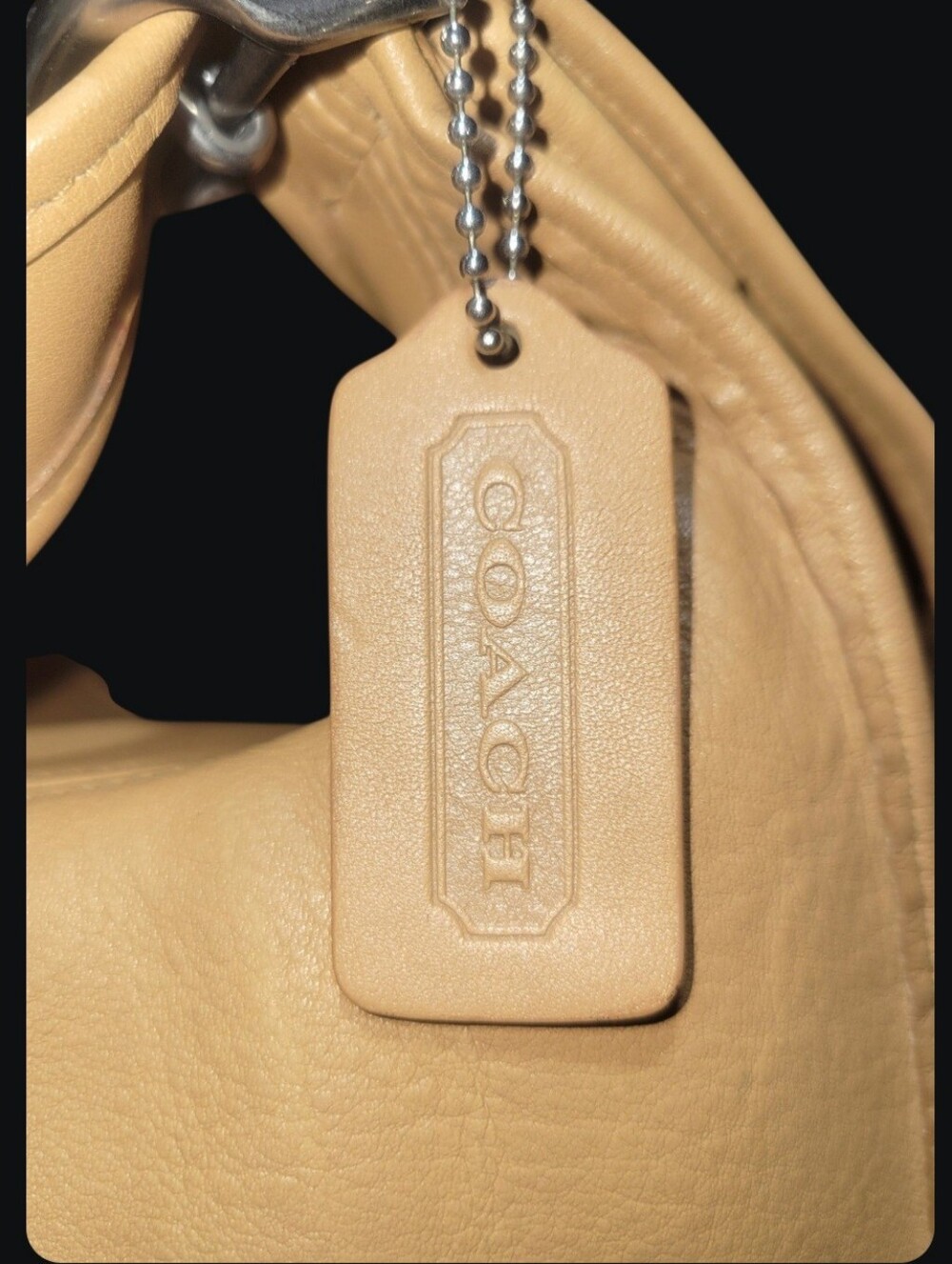 Coach Legacy Y2K Crescent Flap Hobo (Style #9718) 2002 Camel Color - Picture 6 of 10